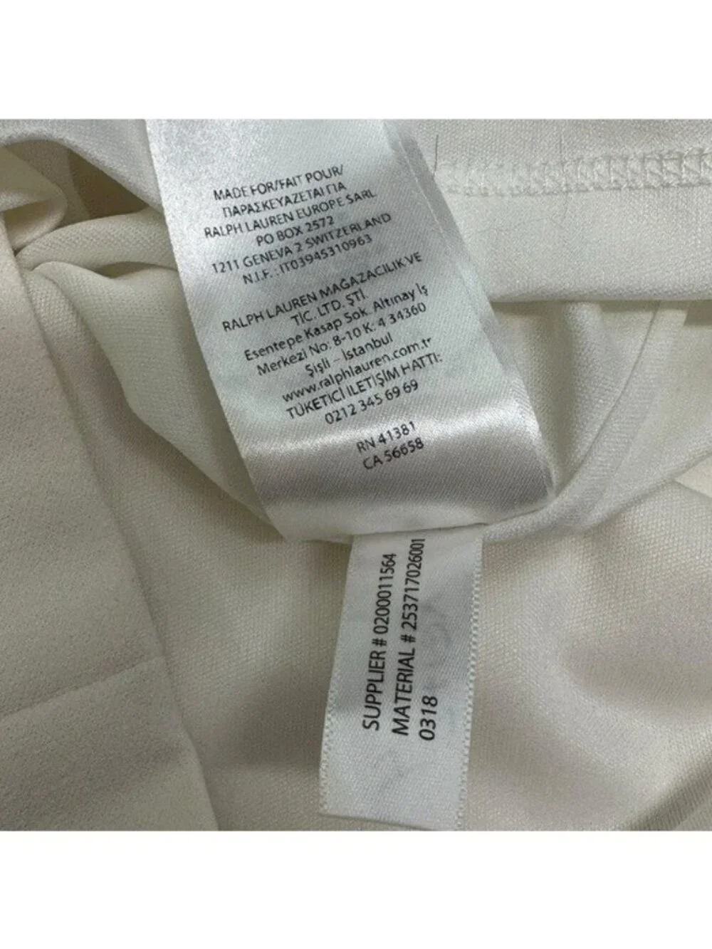 Lauren Ralph Lauren Jumpsuit Sz 16 Off White Bridal V Neck Wide Leg Frill Sleeve - Picture 8 of 10